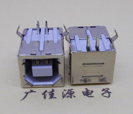 重庆USB BF90度母座 打印机接口 卧式插板DIP白胶