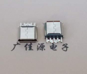 重庆Micro USB母座 防水接口焊线夹板式悬空翻边