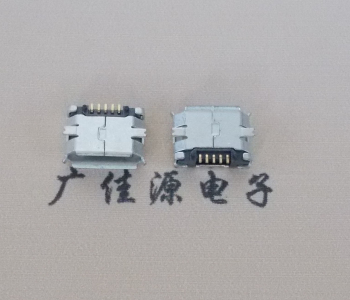 重庆MICRO USB 5Pin母座 贴板封装接口 卷边镀雾锡