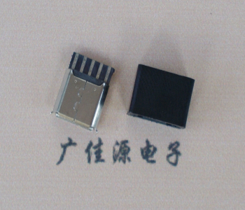 重庆麦克-迈克 接口USB5p焊线母座 带胶外套 连接器