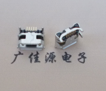 重庆Micro USB母座牛角间距7.2x6.6mm加长端子定位柱
