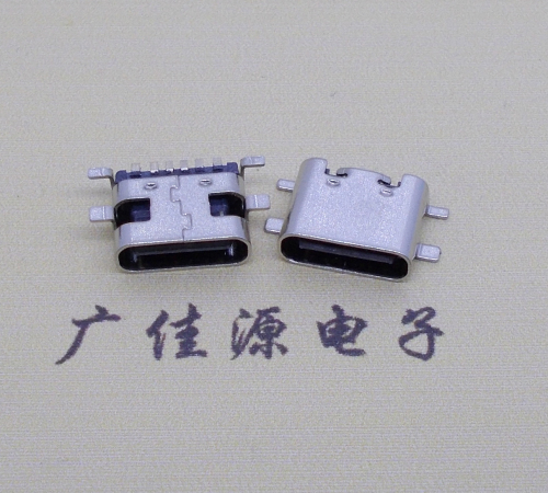 重庆卧式type c6p全贴母座连接器