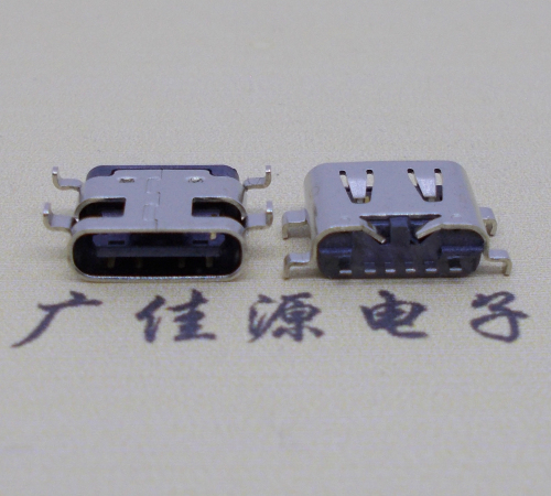 重庆USBType-C6P母座卧式接口沉板0.8mm