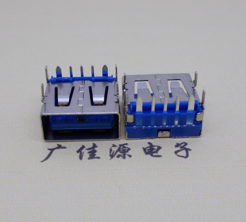 重庆 USB5安大电流母座 OPPO蓝色胶芯,快速充电接口