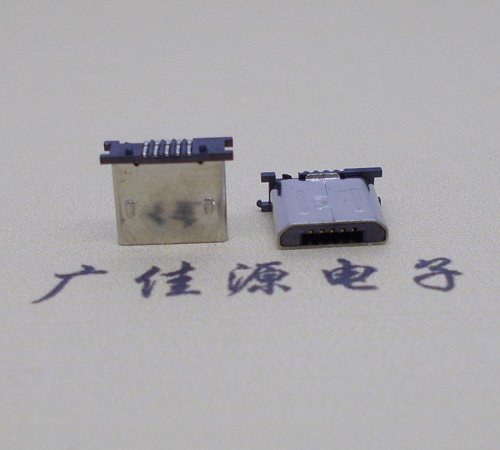 重庆MICRO USB 5P公头短体5.6mm立贴带柱无卡勾