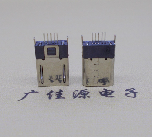 重庆micro-迈克 插座 固定两脚鱼叉夹板1.0公头连接器