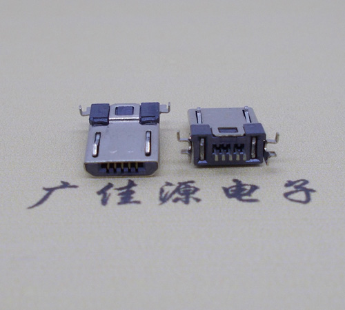 重庆Micro usb焊板式公头贴片SMT款无弹超薄