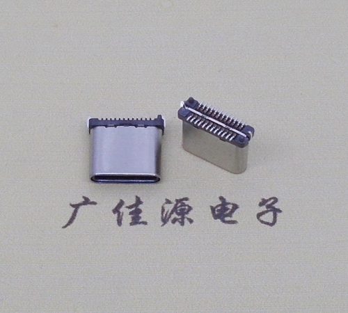 重庆USB TYPE-C接口短体24P公头立式贴板高度H=8.0mm 高速数据传输快充电款